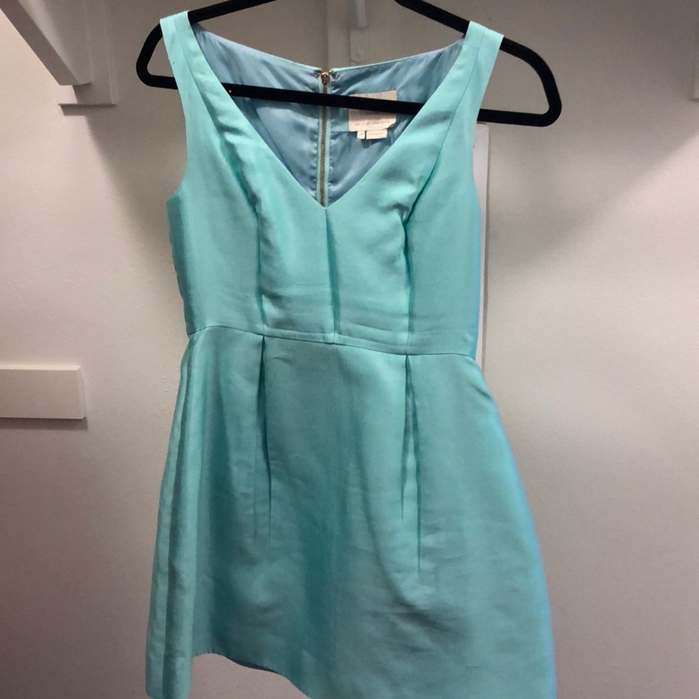 Baby blue cocktail dress